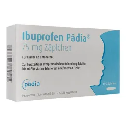 Ibuprofene Pedia 75 mg supposte, 10 pz