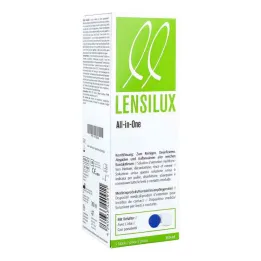 Soluzione combinata Lensilux All in One + contenitore per lenti a contatto bianche, 360 ml