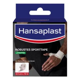 Nastro sportivo robusto Hansaplast 2,5 cmx10 m bianco, 1 pezzo