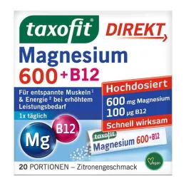 TAXOFIT Granuli diretti di Magnesio 600+B12, 20 pz