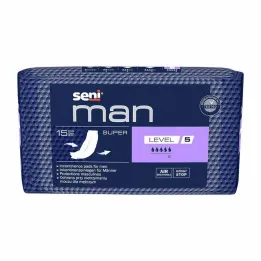 Assorbente per incontinenza Seni® Man super livello 5, 15 pz