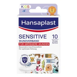 Hansaplast Kids strisce cerotto sensibili 6x7 cm, 10 pezzi