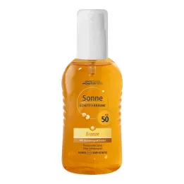 Protezione solare &amp; pompa abbronzatura spray bronzo LSF 50, 200 ml