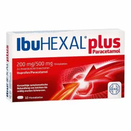 IbuHEXAL plus paracetamolo 200 mg/500 mg compresse rivestite con film, 10 pz