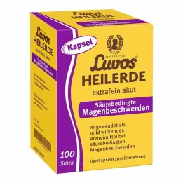 Capsule di argilla curativa Luvos extra fine per problemi di stomaco acuti legati allacidità, 100 pezzi