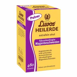 Argilla curativa Luvos extra fine per problemi di stomaco acuti legati allacidità, 480 g
