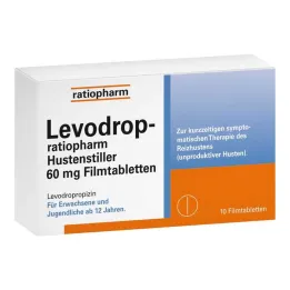 Levodrop-ratiopharm sedativo della tosse 60 mg compresse rivestite con film, 10 pz