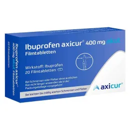 Ibuprofene axicur® 400 mg compresse rivestite con film acute, 20 pz