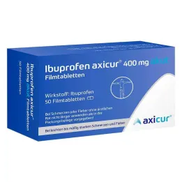 Ibuprofene axicur® 400 mg compresse rivestite con film acute, 50 pz
