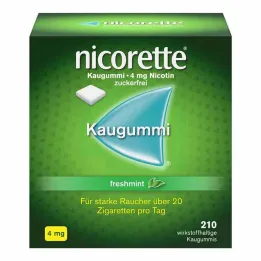 gomma da masticare nicorette® menta fresca, 4 mg di nicotina, 210 pezzi