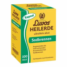Luvos Healing Clay Ultra Fine Capsule per bruciore di stomaco acuto, 100 pz