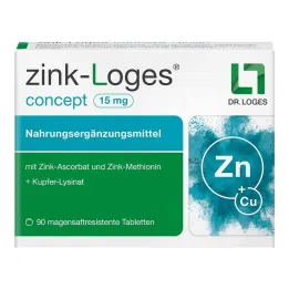 Zinc-Loges concept 15 mg compresse enteroresistenti, 90 pz