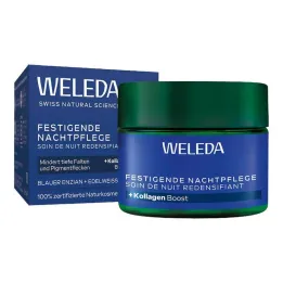 Weleda trattamento notte rassodante genziana blu & Stella alpina, 40 ml