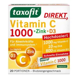 Taxofit Vitamina C 1000 + Zinco + D3 Granuli Diretti, 20 pz