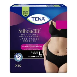 Mutande per incontinenza Tena Silhouette Plus L nere, 10 pz