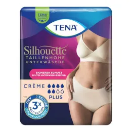 Mutande per incontinenza Tena Silhouette Plus M color crema, 9 pezzi