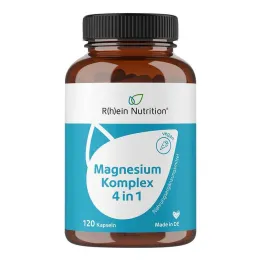Complesso di magnesio 4in1 capsule vegane ad alto dosaggio, 120 pezzi