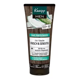 KNEIPP MEN Doccia fresca 3in1 & Sensitive, 200 ml