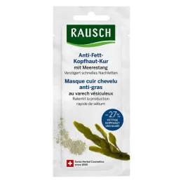 Trattamento antigrasso cuoio capelluto Rausch con bustina alle alghe, 15 ml