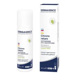 DERMASENCE Chrono retare attivo.VIT-C cura notturna, 50 ml