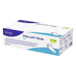 Guanti da esplorazione blu in nitrile Peha-Soft non sterili pf M, 150 pezzi