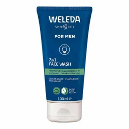 Weleda For Men Detergente viso 2in1, 100 ml
