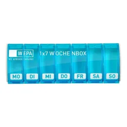 Wepa 1x7 scatola settimanale UV-protezione + turchese, 1 pz