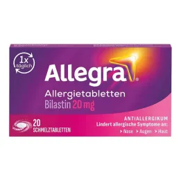 Allegra compresse allergiche 20 mg compresse fondenti, 20 pz