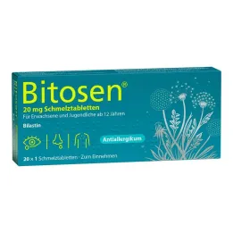 Bitosen 20 mg compresse orodispersibili, 20 pz
