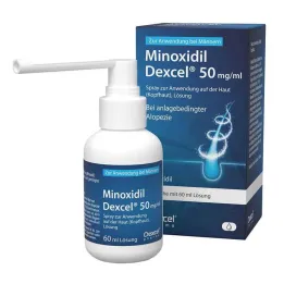 Minoxidil Dexcel 50 mg/ml spray per uso sul cuoio capelluto, 60 ml