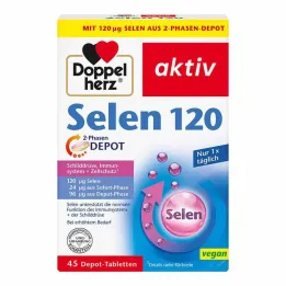 Doppelherz Selenium 120 compresse di deposito a 2 fasi, 45 pz