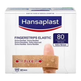 Strisce elastiche di cerotto per dita Hansaplast, 80 pz