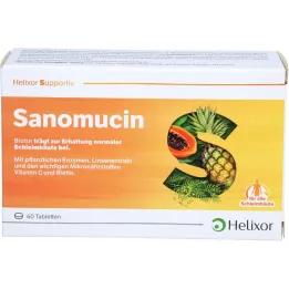 SANOMUCIN compresse rivestite con film gastroresistenti, 60 pezzi. Compresse rivestite con film, resistenti ai succhi gastrici, 60 pezzi