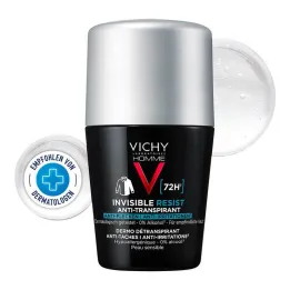 Vichy Homme Deo Roll-on 72h antimacchie, 50 ml
