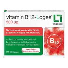 Vitamina B12-Loges 500 µg capsule, 60 pz