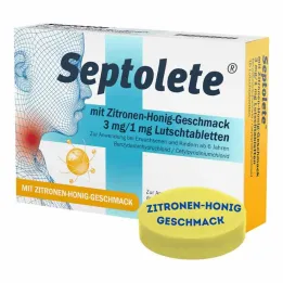 Septolete al gusto limone-miele 3 mg/1 mg pastiglie, 16 pz