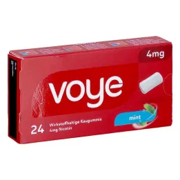 Voye Mint 4 mg gomma da masticare principio attivo con nicotina (24 pezzi)