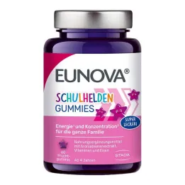 Caramelle gommose Eunova School Heroes, 60 pz