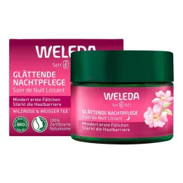 Weleda trattamento notte levigante alla rosa canina & tè bianco, 40 ml