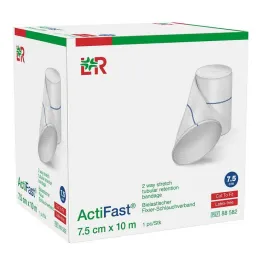 Benda tubolare di fissaggio Actifast 7,5 cmx10 m blu, 1 pezzo