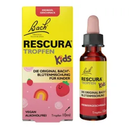 Fiori di Bach originali Rescura Kids gocce fragola senza alcool, 10 ml