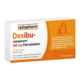 Dexibu-ratiopharm 200 mg compresse rivestite con film, 10 pz