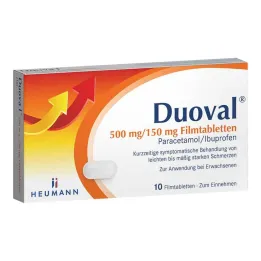 Duoval 500 mg/150 mg compresse rivestite con film, 10 pz