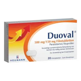 Duoval 500 mg/150 mg compresse rivestite con film, 20 pz