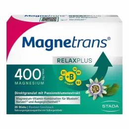 Magnetrans Relax + 400 mg bastoncini granulati al mirtillo, 20 pz