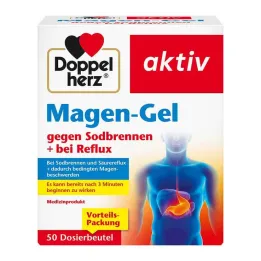 Gel stomaco Doppelherz contro bruciore di stomaco + reflusso, 50x10 ml