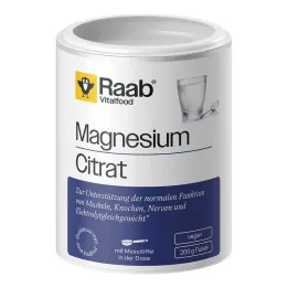 Raab Vitalfood citrato di magnesio in polvere, 200 g