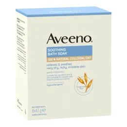 Additivo da bagno lenitivo Aveeno, 8X42 g