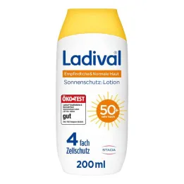 Ladival sensibile &amp; lozione pelle normale LSF 50 + , 200 ml
