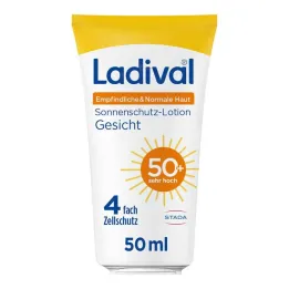Ladival lozione pelle sensibile viso LSF 50 + , 50 ml